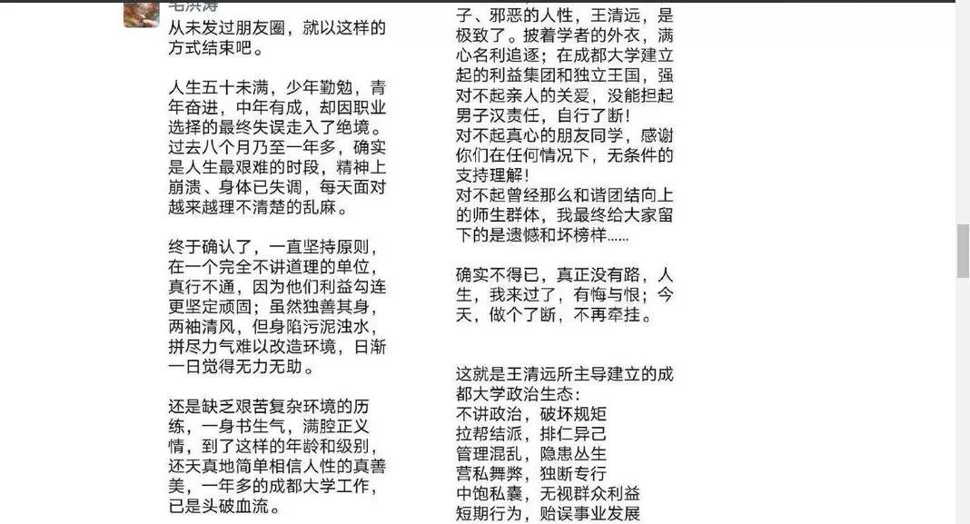 成都大學(xué)毛洪濤事件深度探究，反思與啟示